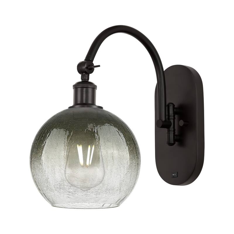Innovations Lighting Endless Possibilities Ballston - Brookhaven Globe - 1 Light 8" Swiveling Sconce - Slate/Oil Rubbed Bronze
