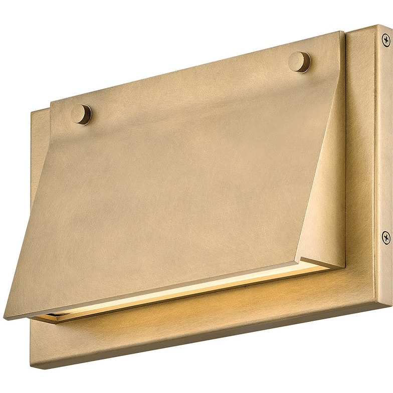 Hinkley Lighting 28996 Fold 7" Tall LED Outdoor Wall Sconce - Heritage Brass
