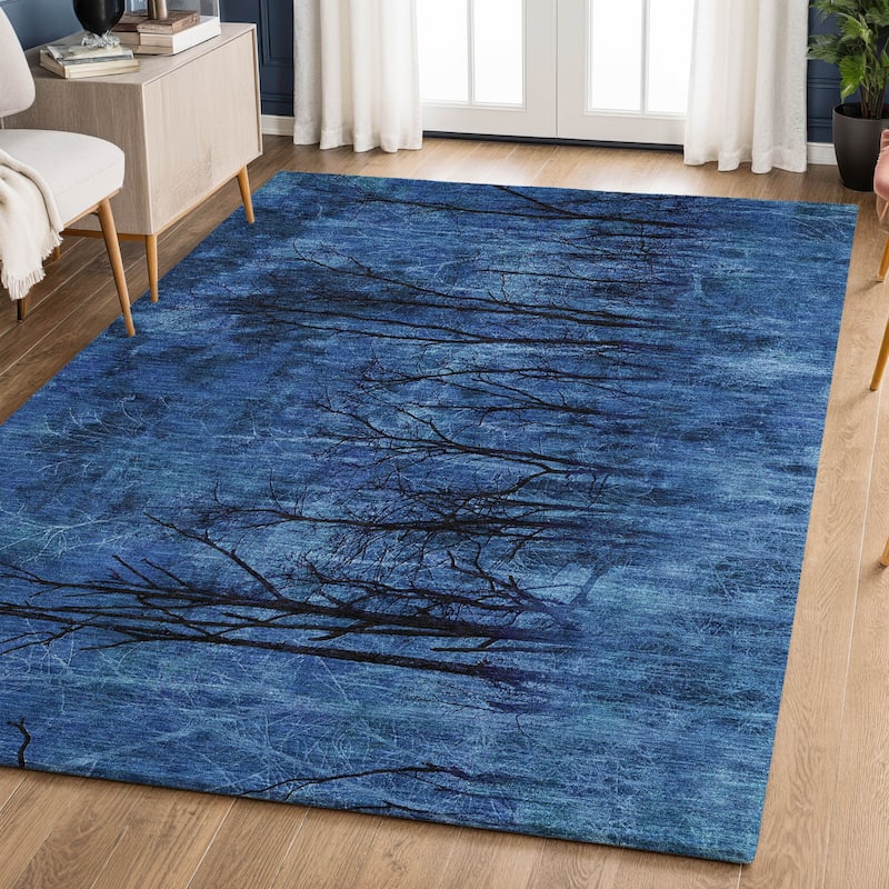 Premium Washable Super Soft Modern Forest Mayfield Rug