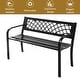 preview thumbnail 6 of 7, Costway Patio Park Garden Bench Porch Path Chair Outdoor Deck Steel