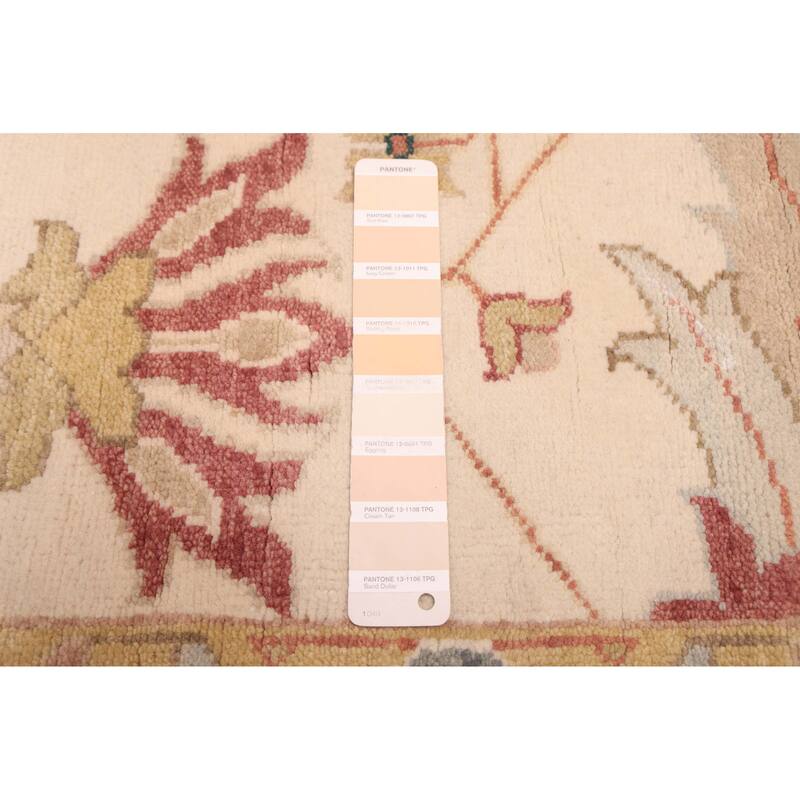 ECARPETGALLERY Hand-knotted Jules Serapi Ivory Wool Rug - 10'1 x 14'0