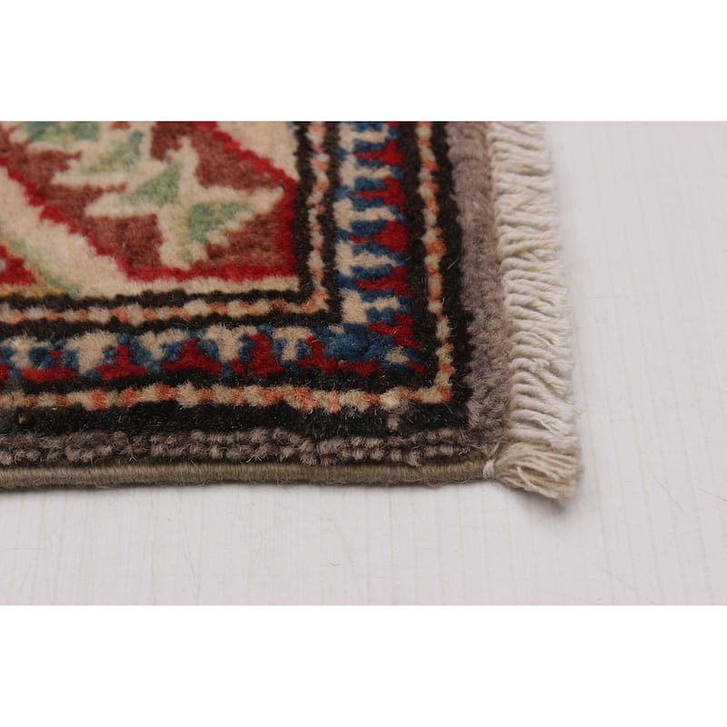 ECARPETGALLERY Hand-knotted Uzbek Ghazni Taupe Wool Rug - 2'8 x 10'0