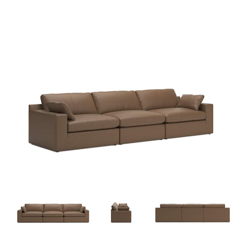 Signature Design by Ashley Emilia Caramel 3-Piece Sofa - 143"W x 43"D x 36"H