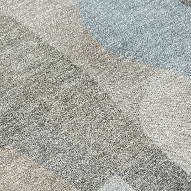 Machine Washable Indoor/ Outdoor Contemporary Layers Chantille Rug
