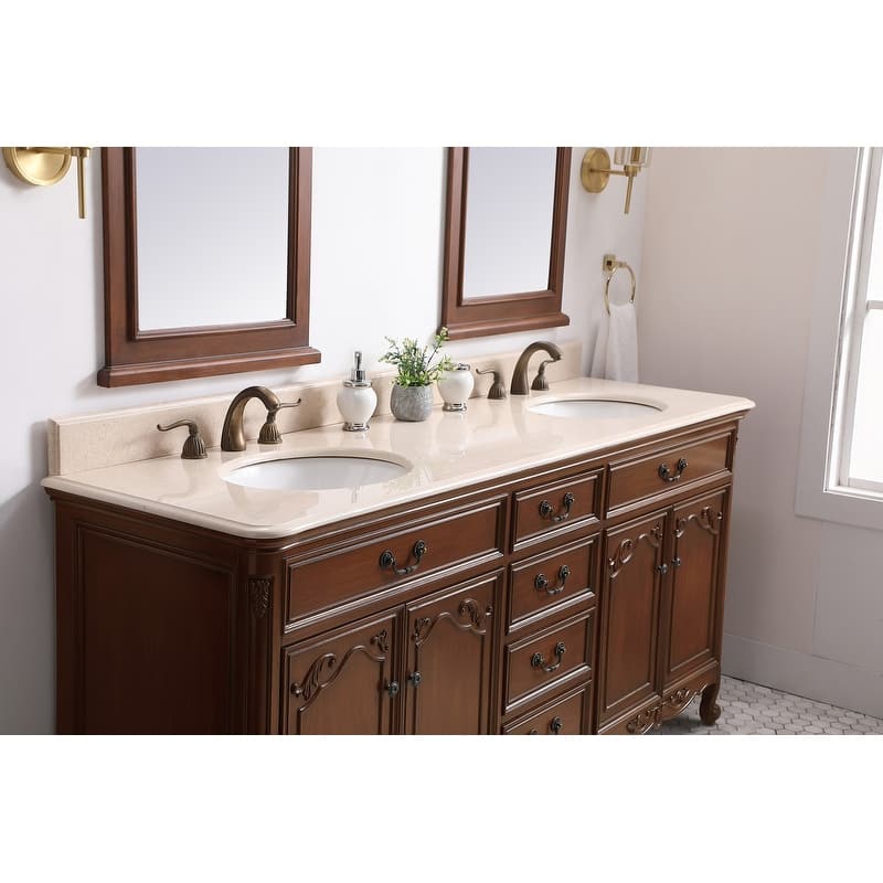 72" Double Bathroom Vanity Sink