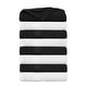 preview thumbnail 24 of 28, Luxurious Cotton 600 GSM Highly Absorbent Bath Towels by Ample Decor - Pack of 8 White - Black