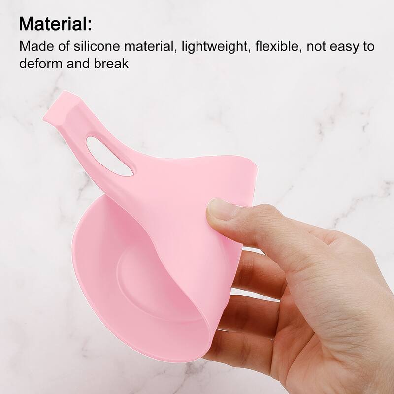16Pcs 7.68" Heat Resistant Silicone Spoon Rest Kitchen Utensil Holder, Pink