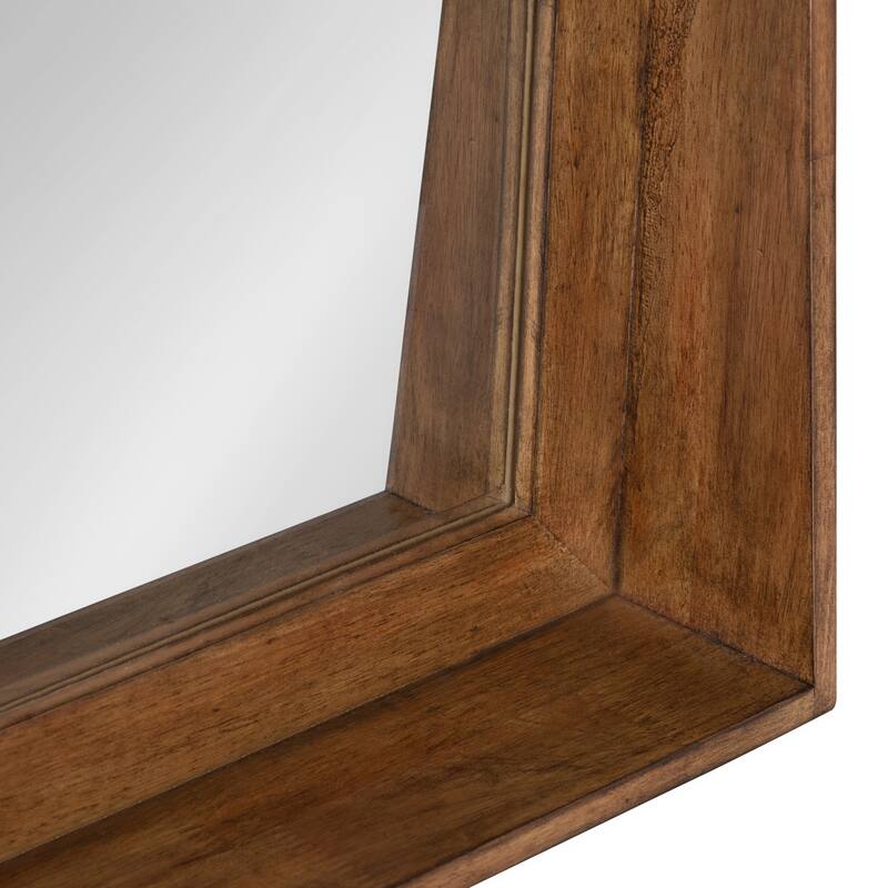 Kate and Laurel Basking Wall Mirror with Shelf