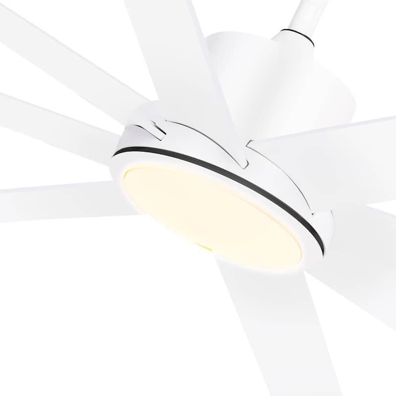 Moasis 72 Inch 8 Blades Ceiling Fans with Lights and Remote Control