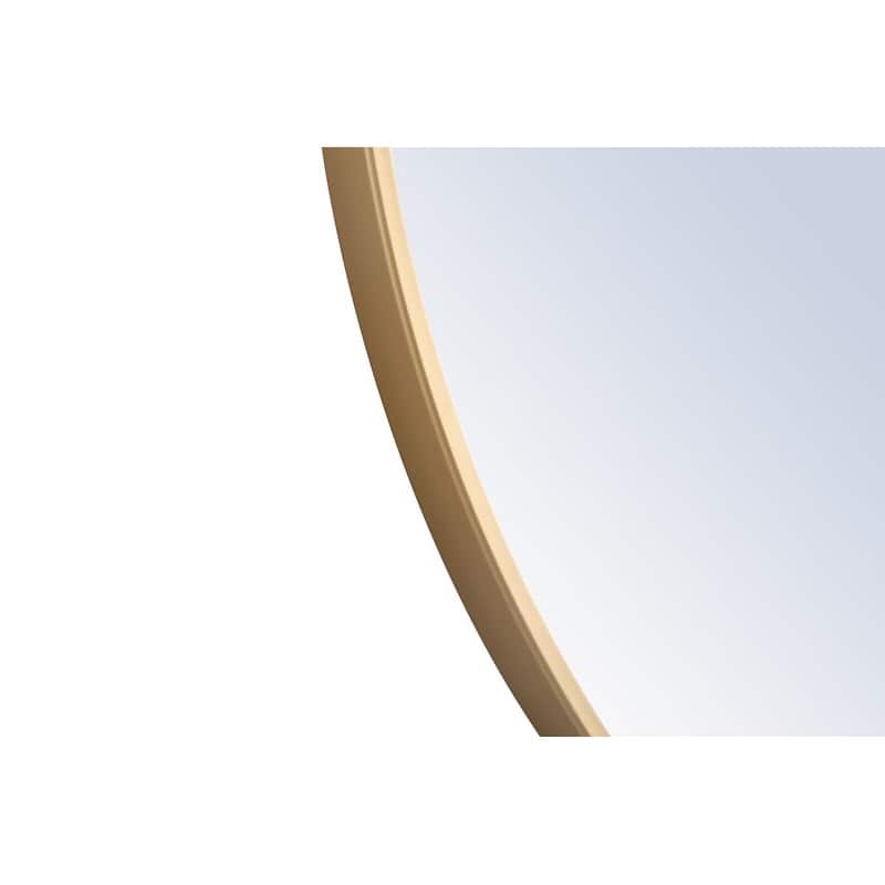 Carson Carrington Labbemala Metal Frame Round Mirror