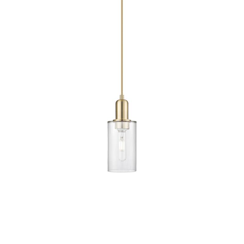 Innovations Lighting 716-1P-10-5 Clymer Pendant Clymer 5" Wide Mini - Champagne Bronze / Clear