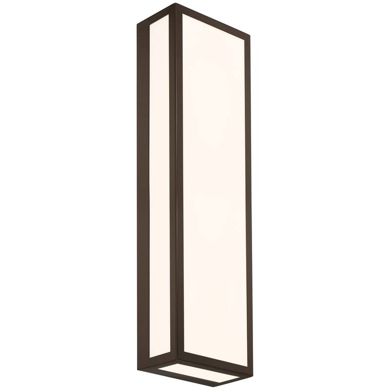 Access Lighting GEO Bi-Directional Large Outdoor LED Wall Sconce - Bronze Finish