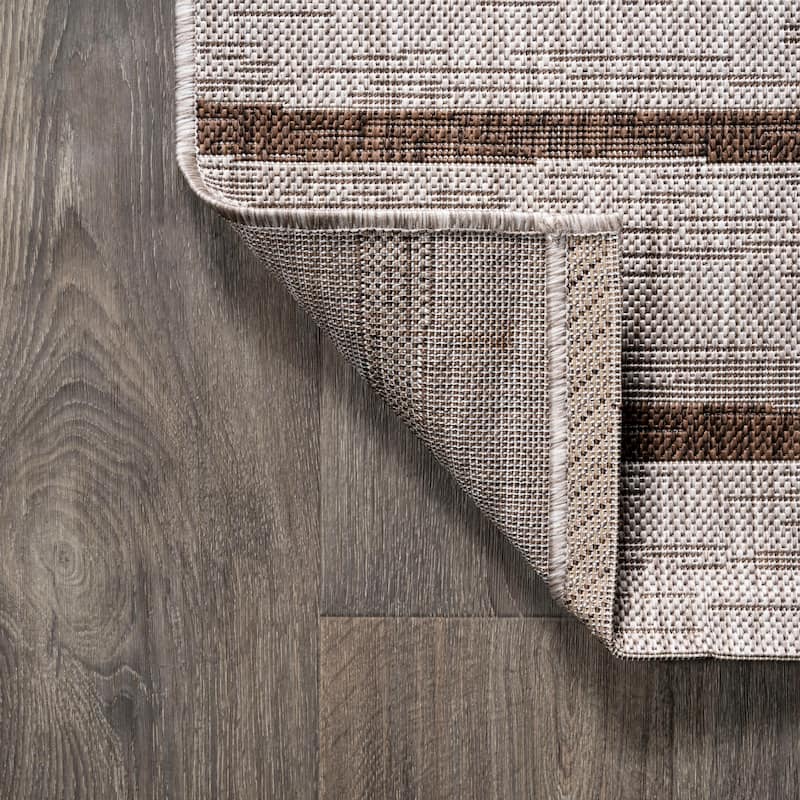 JONATHAN Y Andratx Berber Stripe Indoor/Outdoor Area Rug