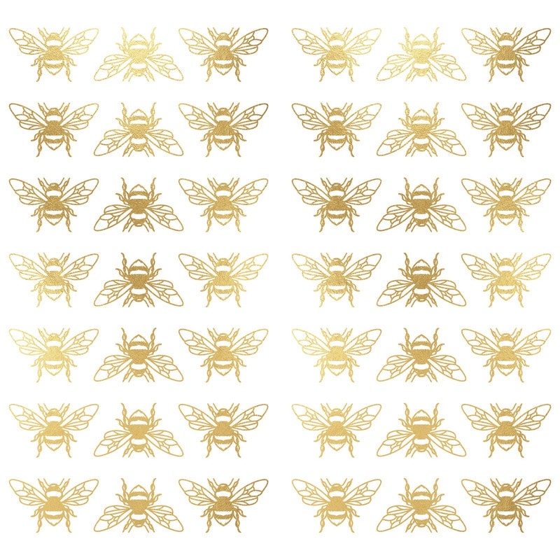 RoomMates Gold Bee Peel And Stick Wall Decals