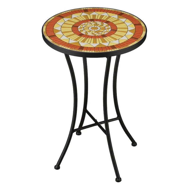 Mosaic Plant Stand - Gold