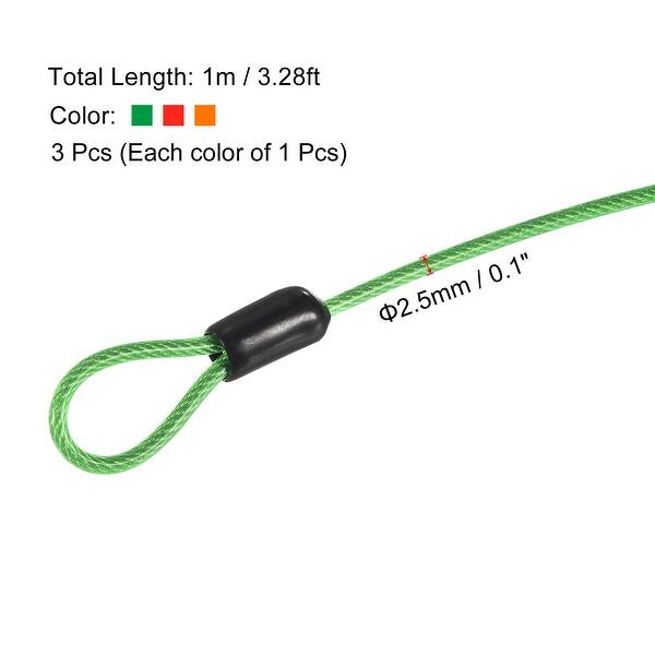 Looped Security Rope Security Cable Coated Rope with Dual Loop - Bed Bath & Beyond - 36801170