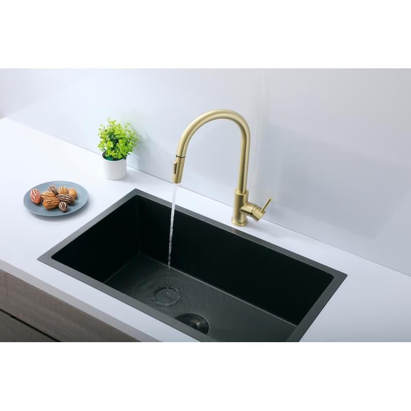 Indigo Home Single Handle Pull Down Sprayer Kitchen Faucet