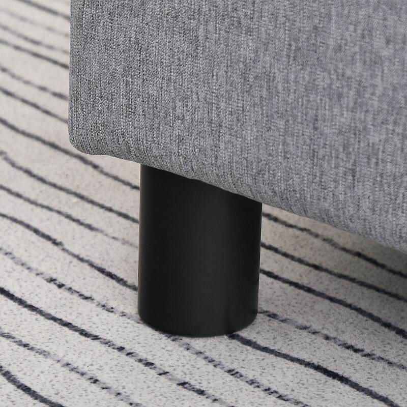 Copper Grove Chaparro Modern Linen Footrest Ottoman