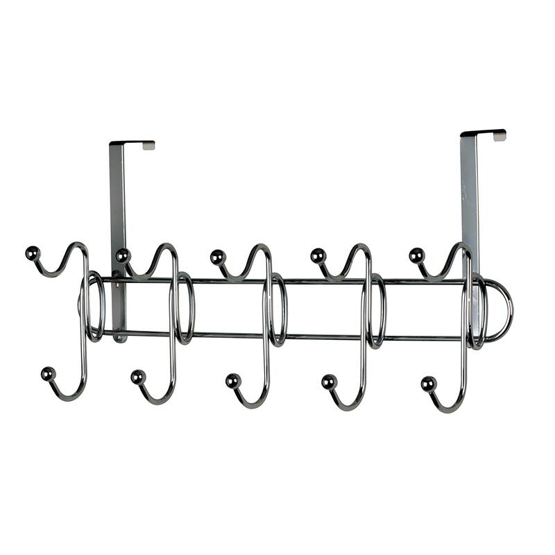 Simplify 10 Hook Over the Door Hanger in Onyx - Black