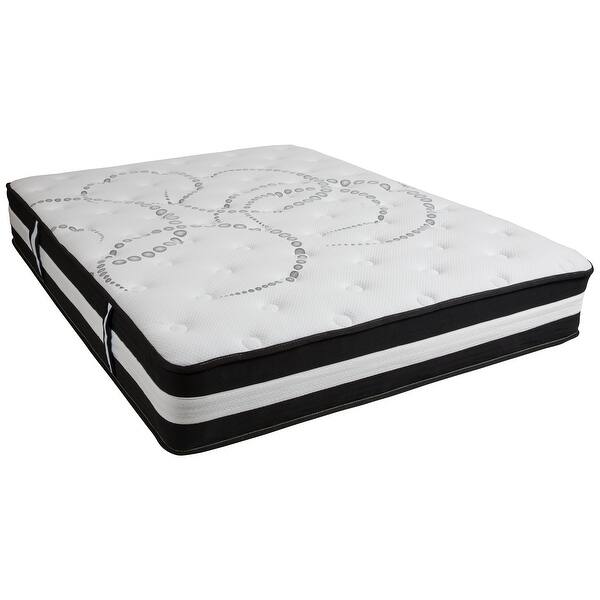 12 Foam And Pocket Spring Mattress Mattress In A Box Premium Mattress White Overstock