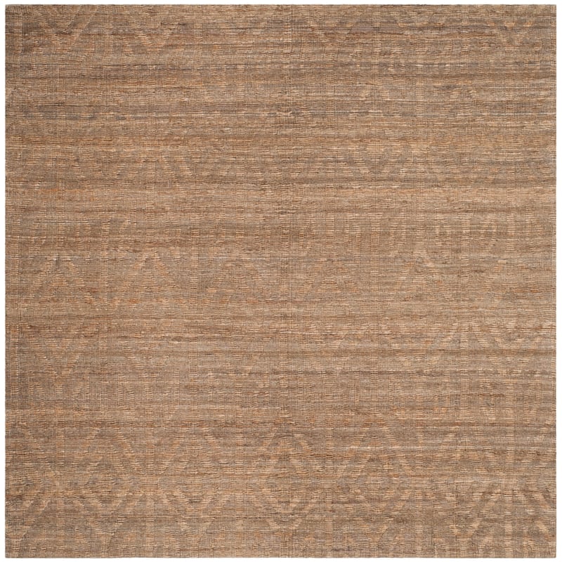 SAFAVIEH Handmade Cape Cod Nafissa Coastal Jute Rug - 6' Square - Camel