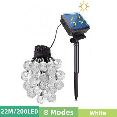 LED Solar LED String Light Outdoor Furniture Light Garden Decoration Lamp 5/6.5/9.5/12/22M Warm White / White / Colorful