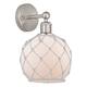 Option White Glass with White Rope / Brushed Satin Nickel