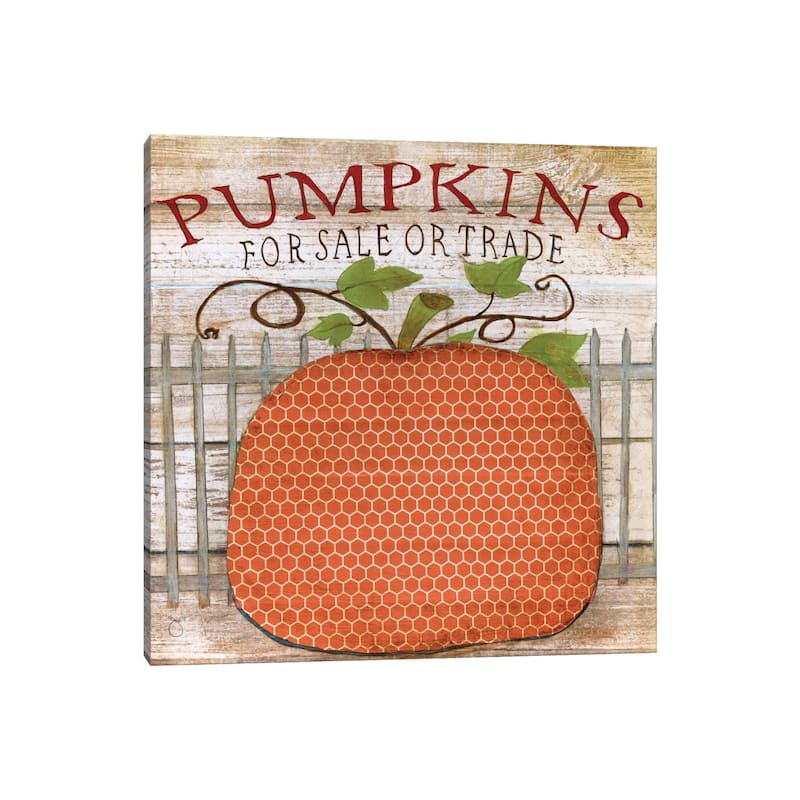 iCanvas "Pumpkins For Sale" by Tava Studios Canvas Print