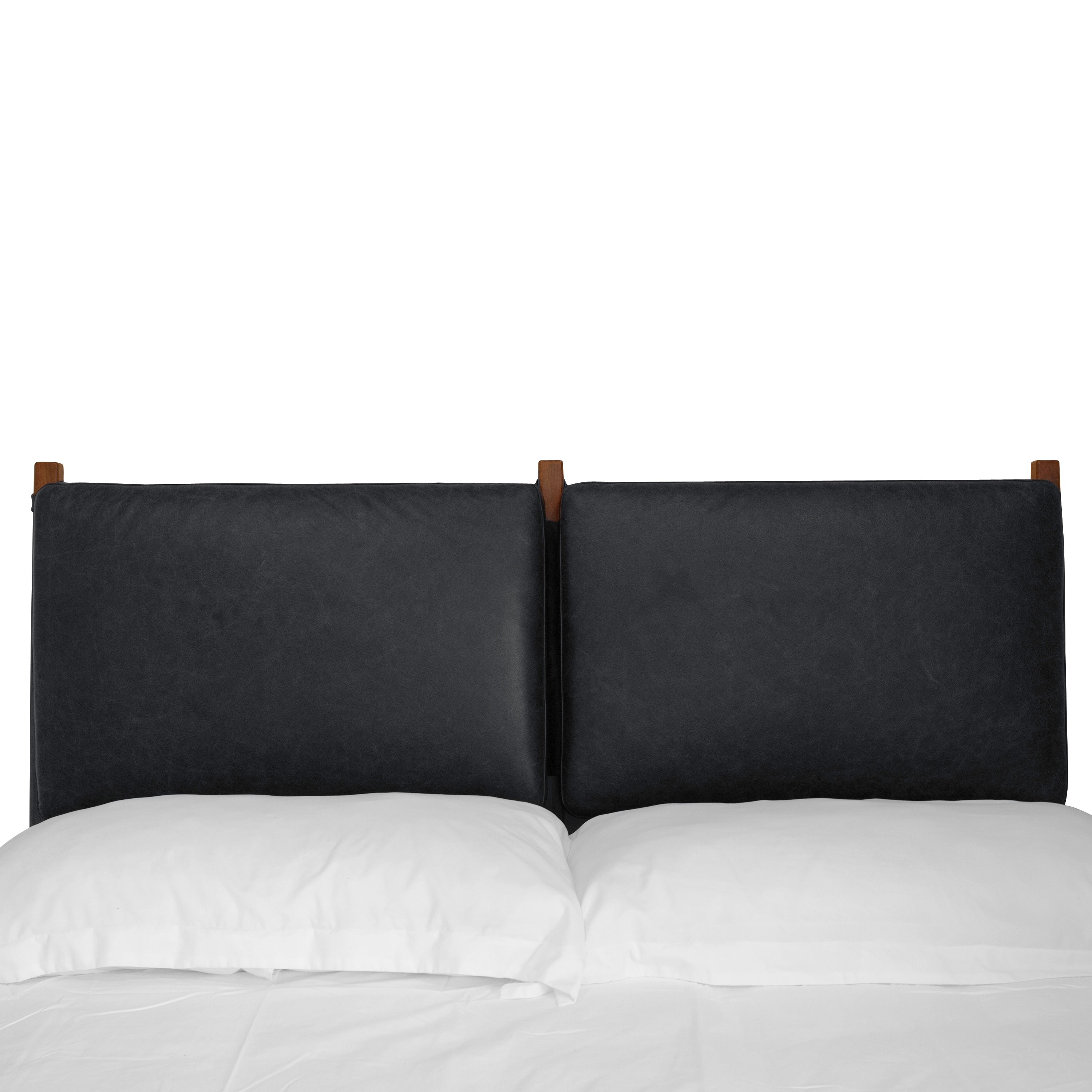 Leather online cushion bed
