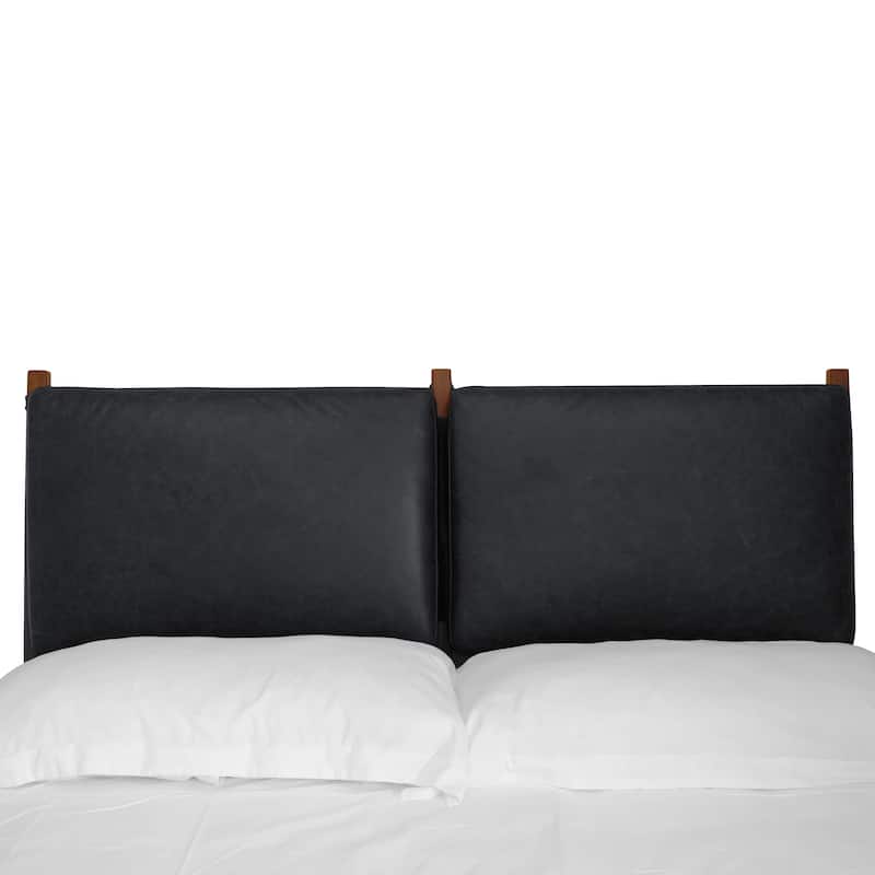 Poly & Bark Truro Bed Frame with Leather Cushions