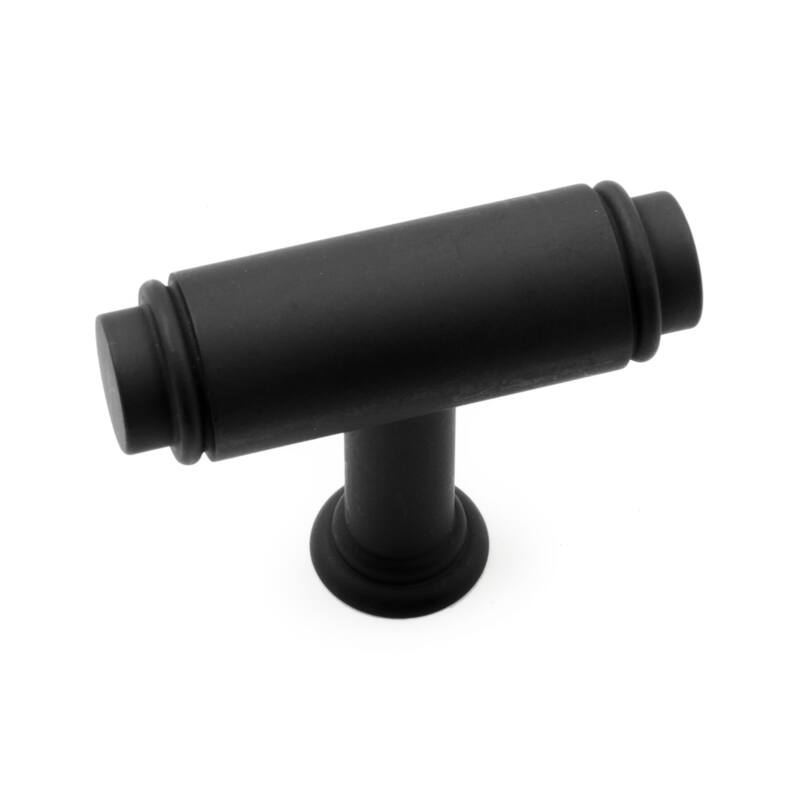 RK International Cylinder 1-13/16 Inch Bar Cabinet Knob - Black