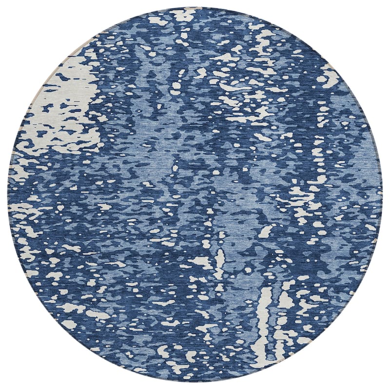 HomeRoots Abstract Transitional Rectangle Outdoor Rug
