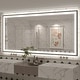 preview thumbnail 17 of 84, Extra Large Black Frame LED Bathroom Vanity Mirror with 3 Years Warranty and UL Certified 84x40