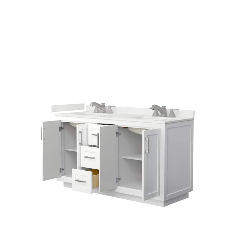 Miranda 60-inch Double Vanity, Quartz Top