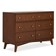 preview thumbnail 13 of 20, Evolur Loft Antilia Mid-Century Double Dresser Walnut