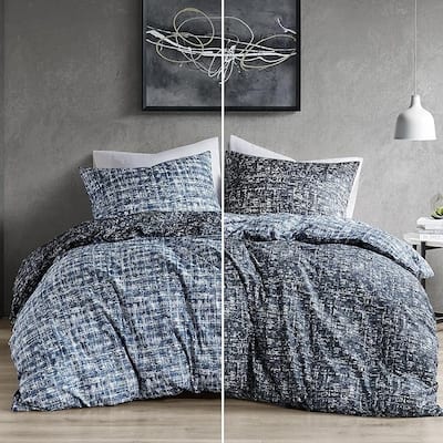 Chelsea Square Maca Modern Reversible Duvet Cover Set