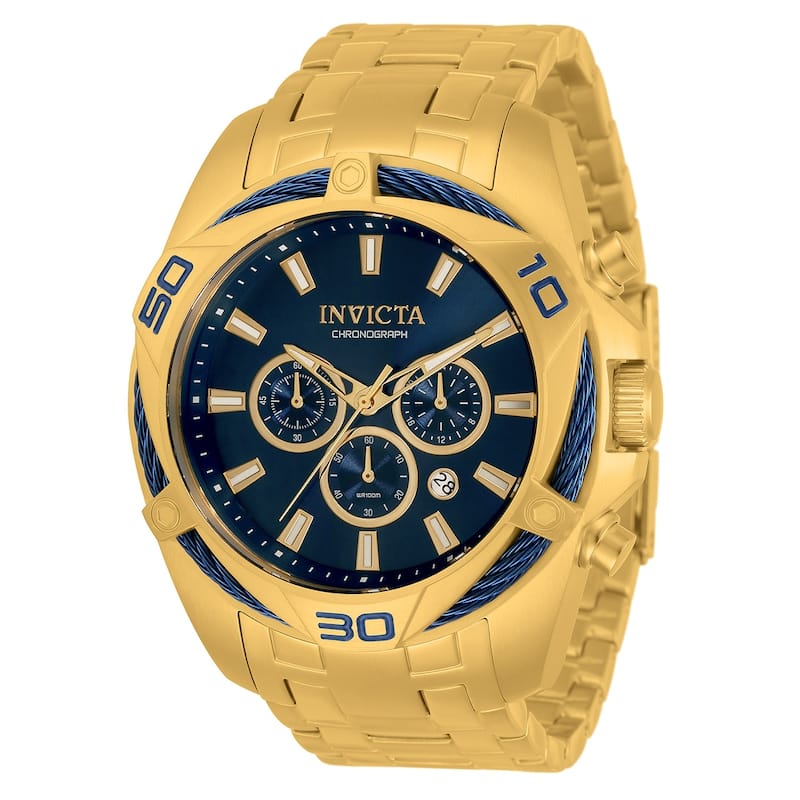 Invicta Men's 34120 Bolt Quartz Chronograph Blue Dial Watch