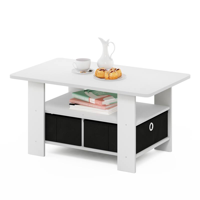 Furinno Andrey Coffee Table with Bin Drawer