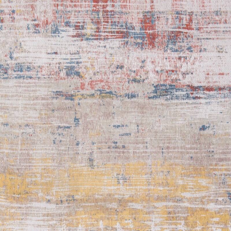 Cexox Abstract Modern Non Skid Woven Area Rug By HomeRoots - 96' X '31' X '0.12