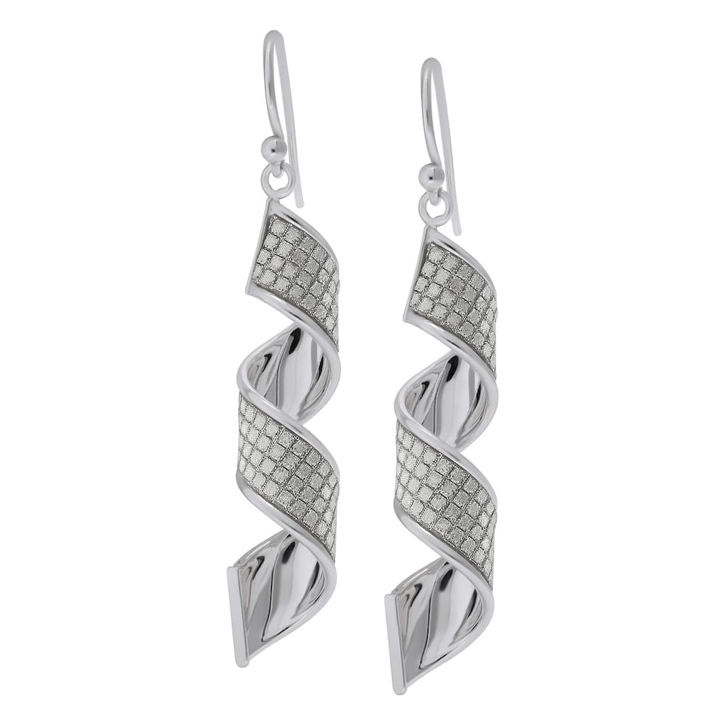 Victoria Townsend .925 Sterling Silver Twist Drop Earrings