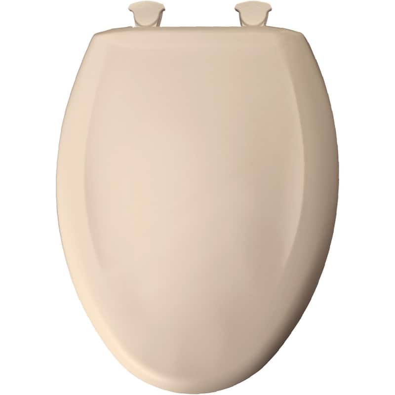 Bemis Elongated Plastic Toilet Seat in Ice Grey with STA-TITE Seat Fastening System, EasyClean & Change Blush ( )