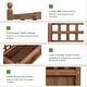 preview thumbnail 6 of 10, Costway Solid Wood Planter Box with Trellis Weather-Resistant Outdoor - 25'' (L) X 11'' (W) X 30'' (H)