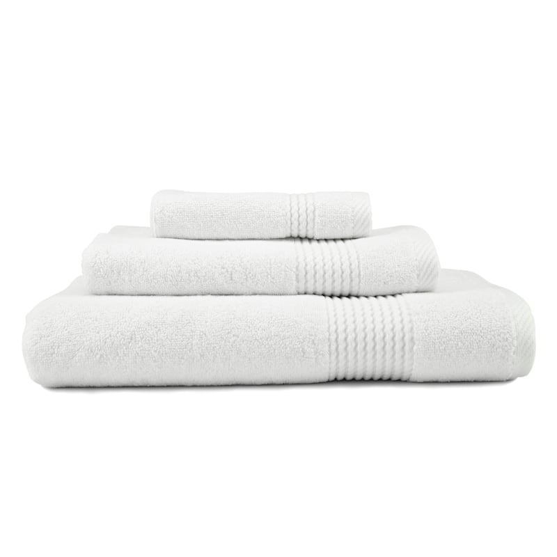 East'N Blue Lara Turkish Cotton Bath Towel Set (Set of 3) - (1 Bath Towel, 1 Hand Towel, 1 Washcloth)