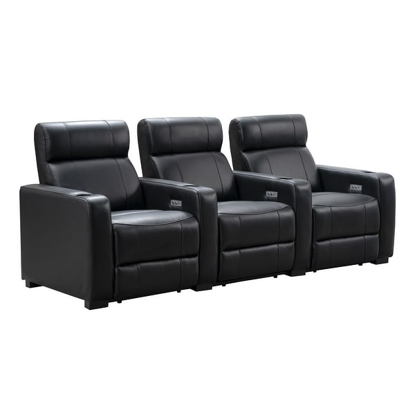 Abbyson Melbourne 3 Piece Power Reclining Theater Set. Opens flyout.