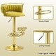 preview thumbnail 3 of 11, Modern Velvet Adjustable Swivel Bar Stools Set of 2
