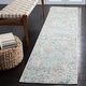 preview thumbnail 42 of 82, SAFAVIEH Madison Katrein Modern Abstract Rug 2'2" x 10' Runner - Ivory/Teal - Runner