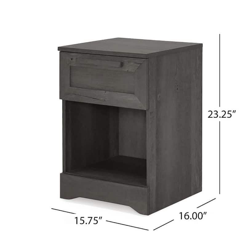 Modern Design 1-Drawer Nightstand by Christopher Knight Home