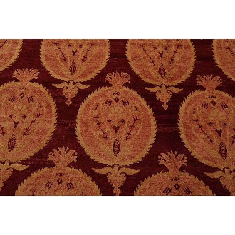 Hand Knotted Michaelian & Kohlberg Rust Tibetan 100% Wool Area Rug - 9' x 11' 10''