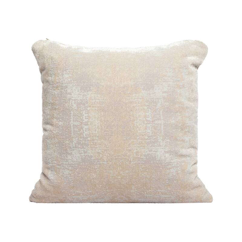 Sevita Beige/ Gray Modern Abstract Acrylic Blend Throw Pillow
