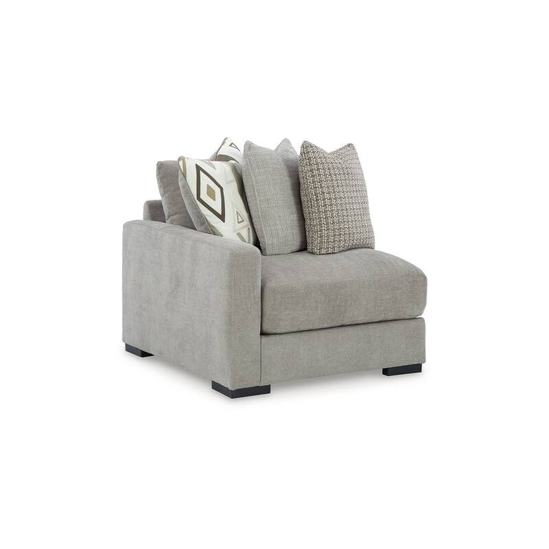 Signature Design by Ashley Aslan Court Gray 3-Piece Sofa Sectional - 109"W x 36"D x 42"H